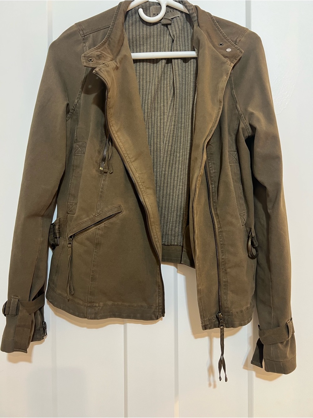 Anthropologie/Marrakech Utility Jacket with Ribbed Inner Panel